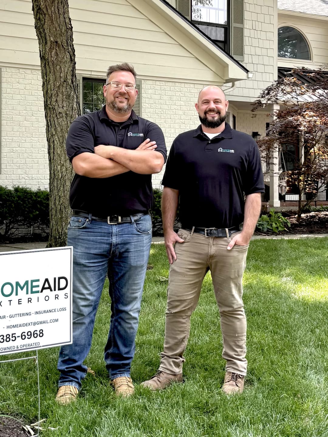 Landon and Matthew - Owners of HomeAid Exteriors